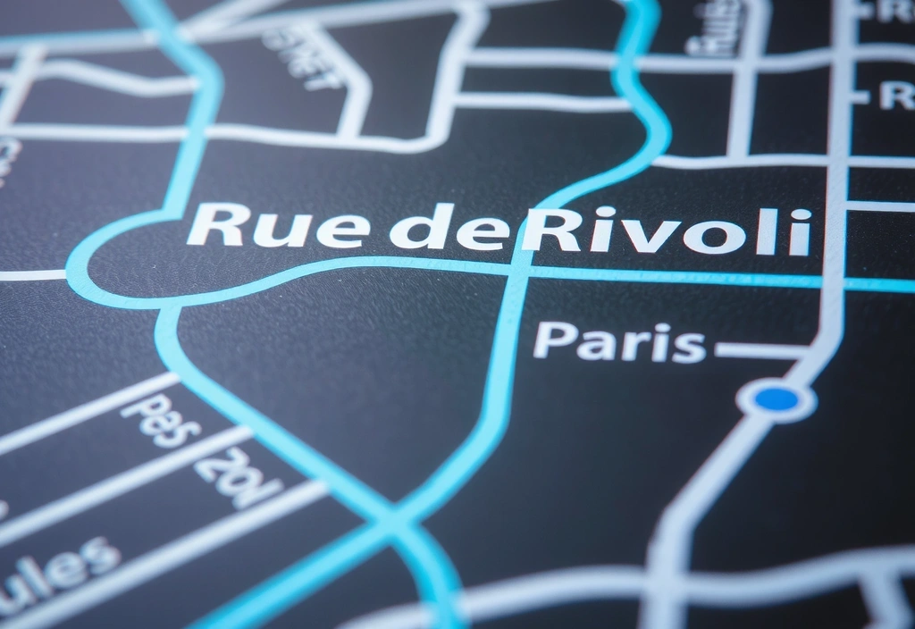 Carte stylisée de Paris